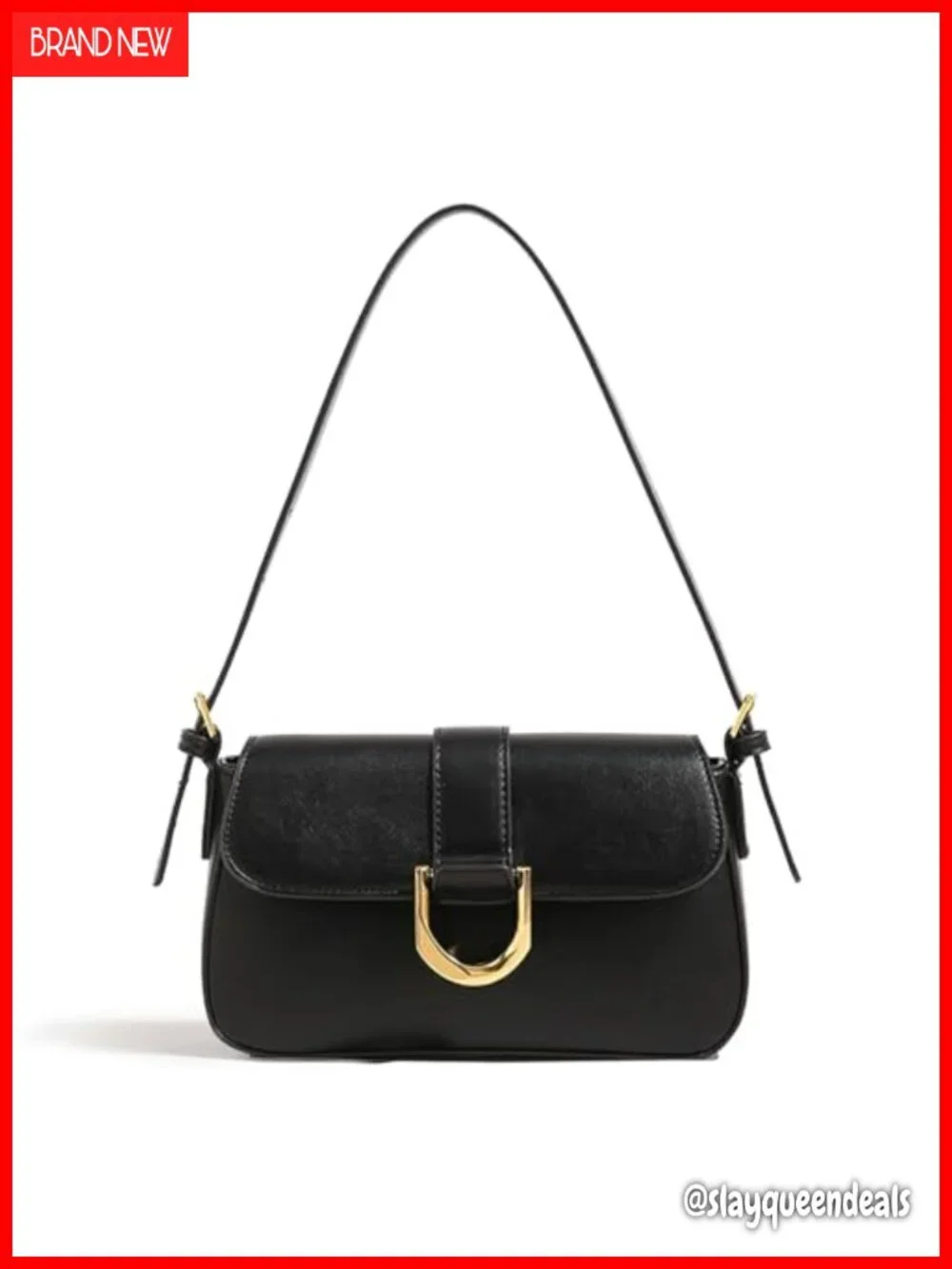 PU Leather Small Hobo Shoulder Bag Women Vintage Handbag Adjustable Straps